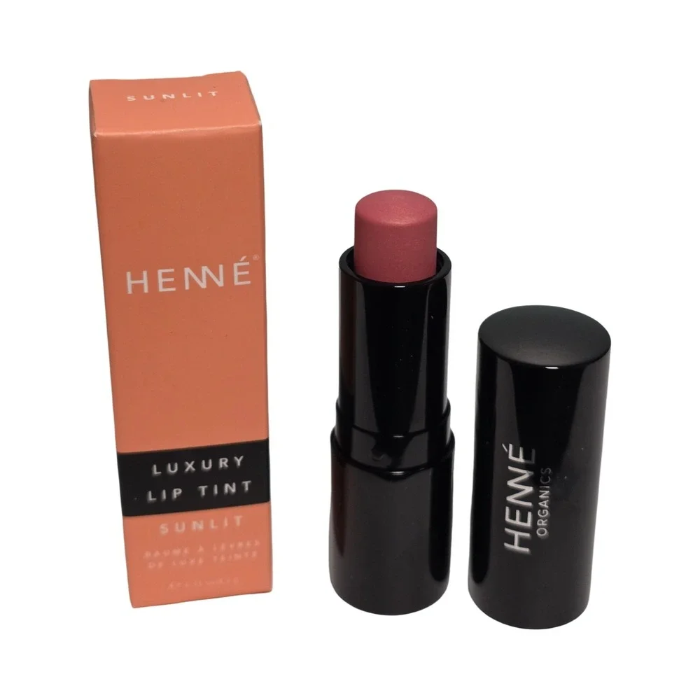 Henne Organics Luxury Lip Tint Sunlit 0.15oz Sheer Moisturizing Lip Balm NIB